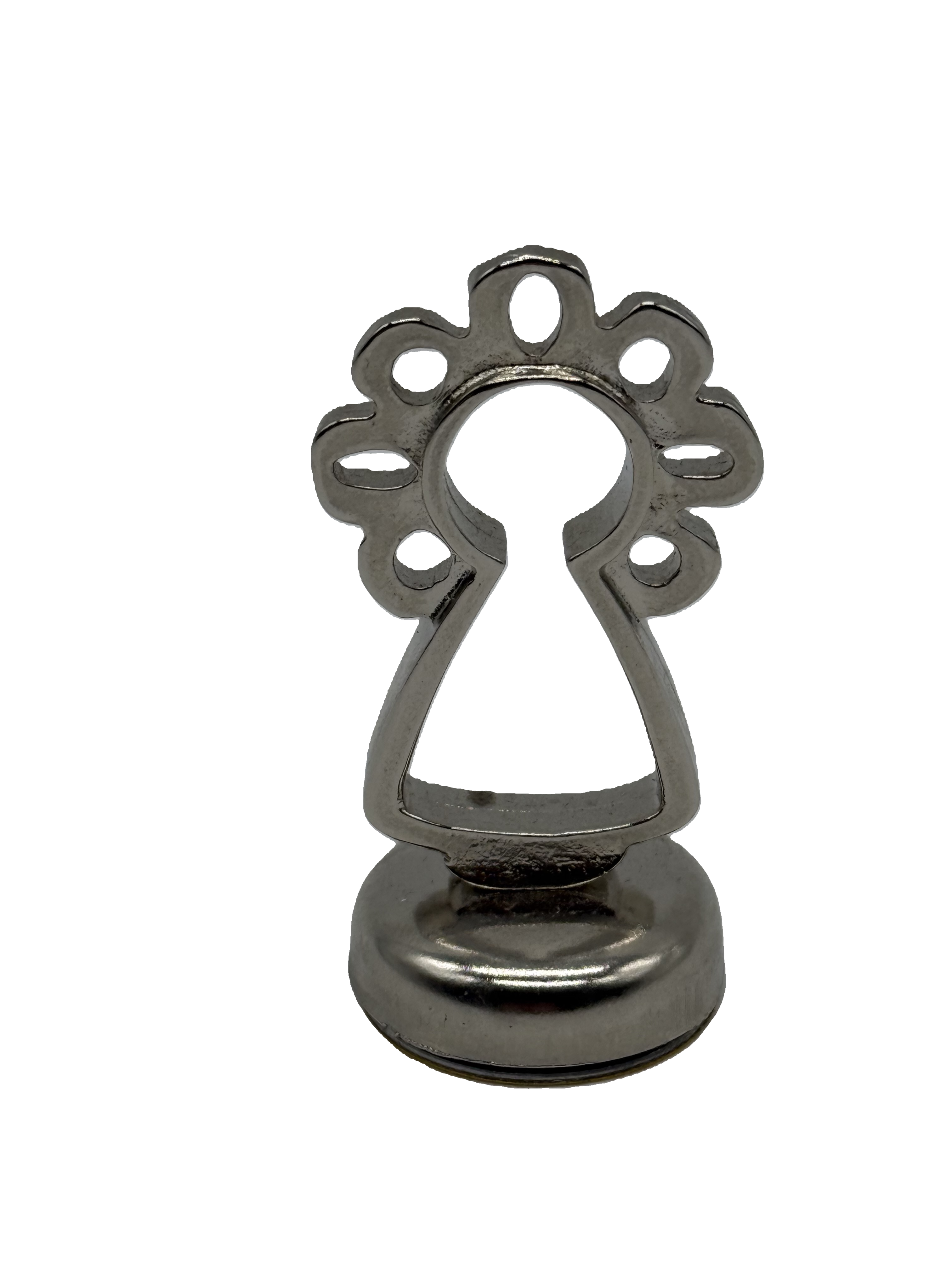 Figura Virgen del Pilar 5cm – Imán para Coche - Color Plata