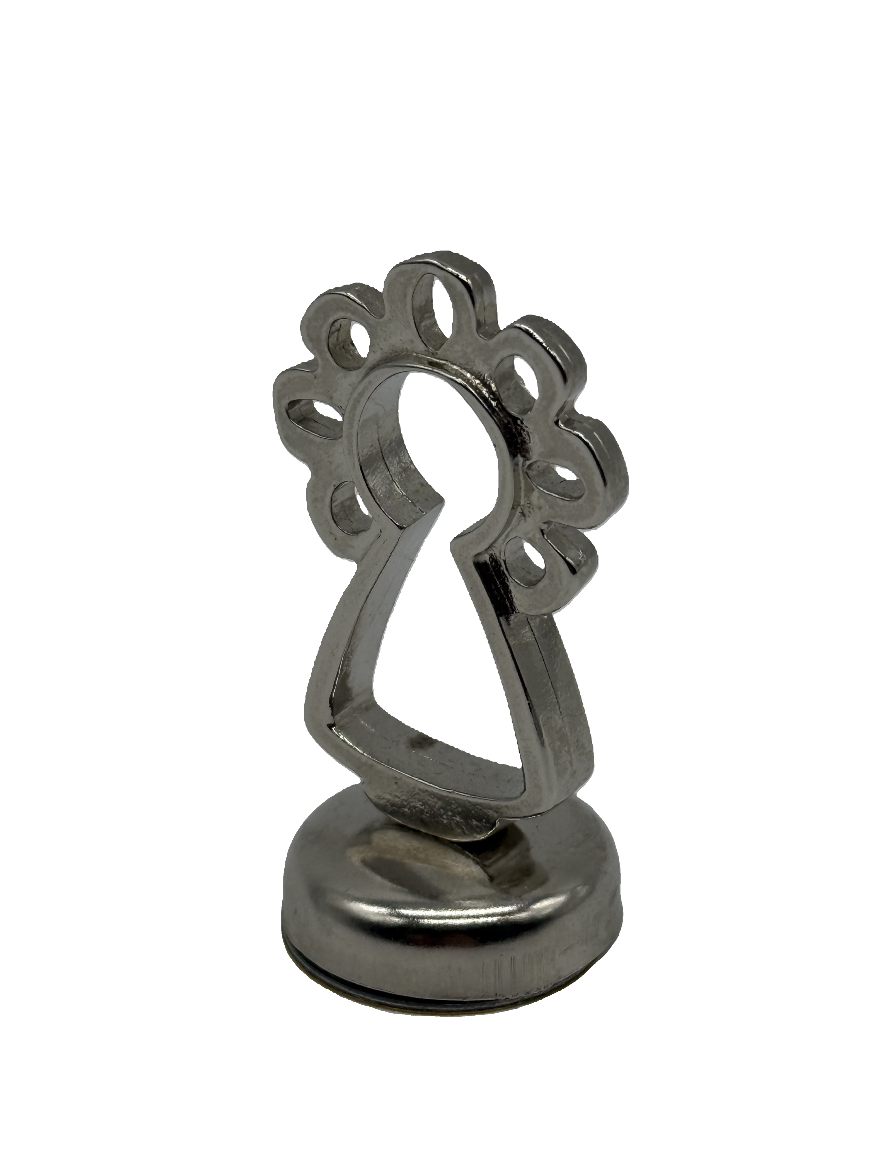 Figura Virgen del Pilar 5cm – Imán para Coche - Color Plata