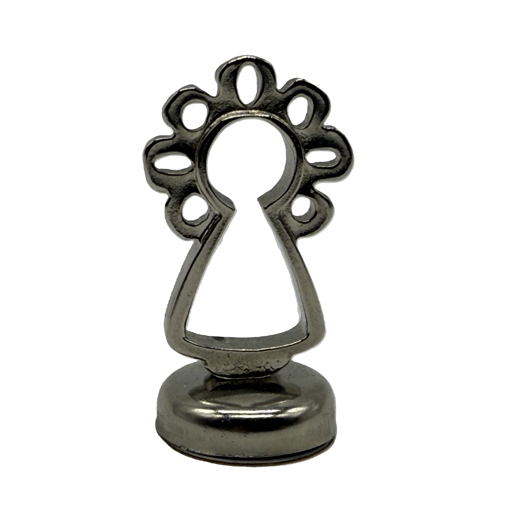 Figura Virgen del Pilar 5cm – Imán para Coche - Color Plata