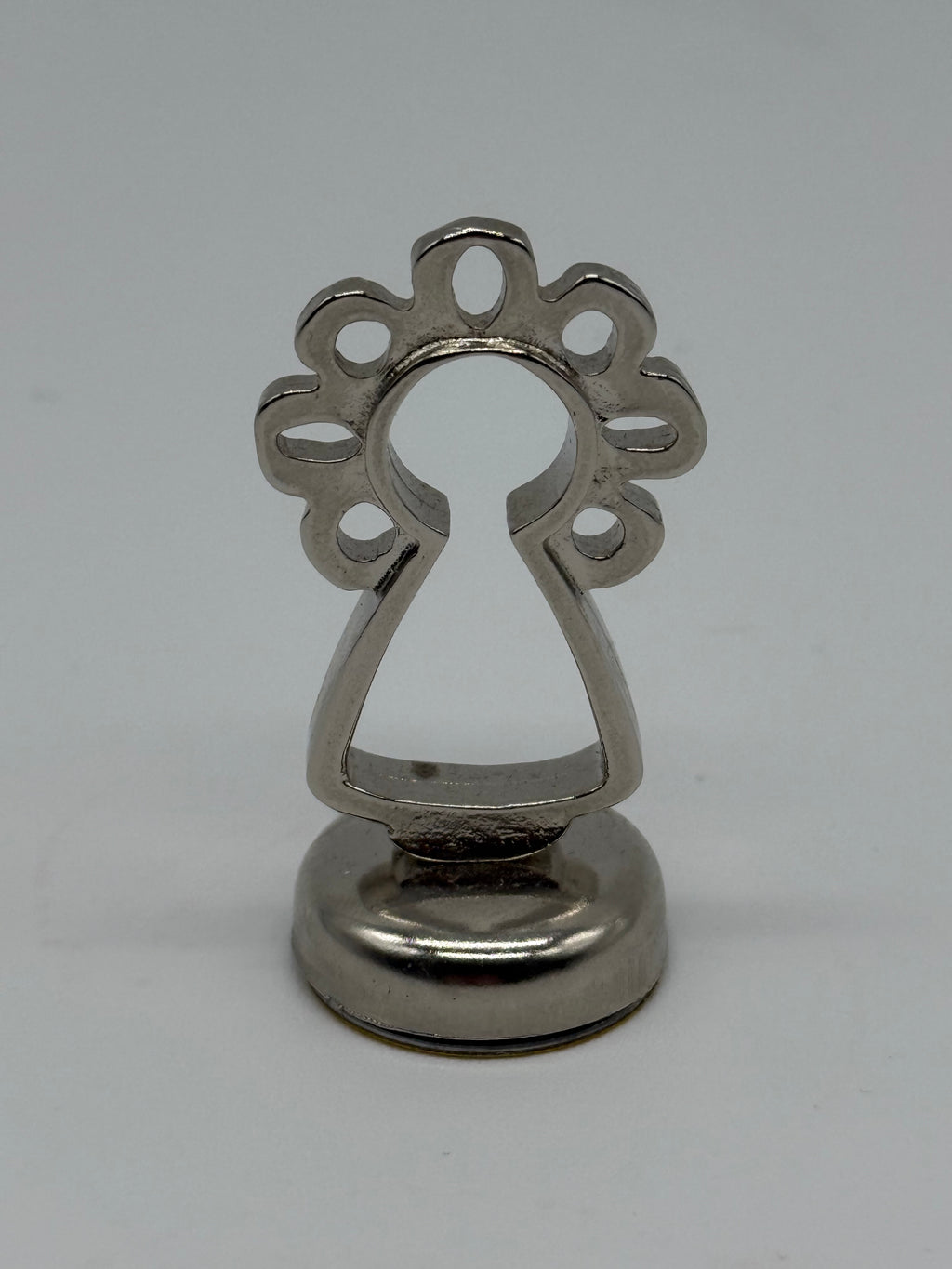 Figura Virgen del Pilar 5cm – Imán para Coche - Color Plata