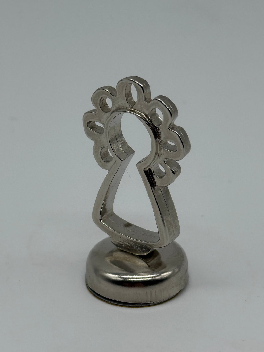 Figura Virgen del Pilar 5cm – Imán para Coche - Color Plata