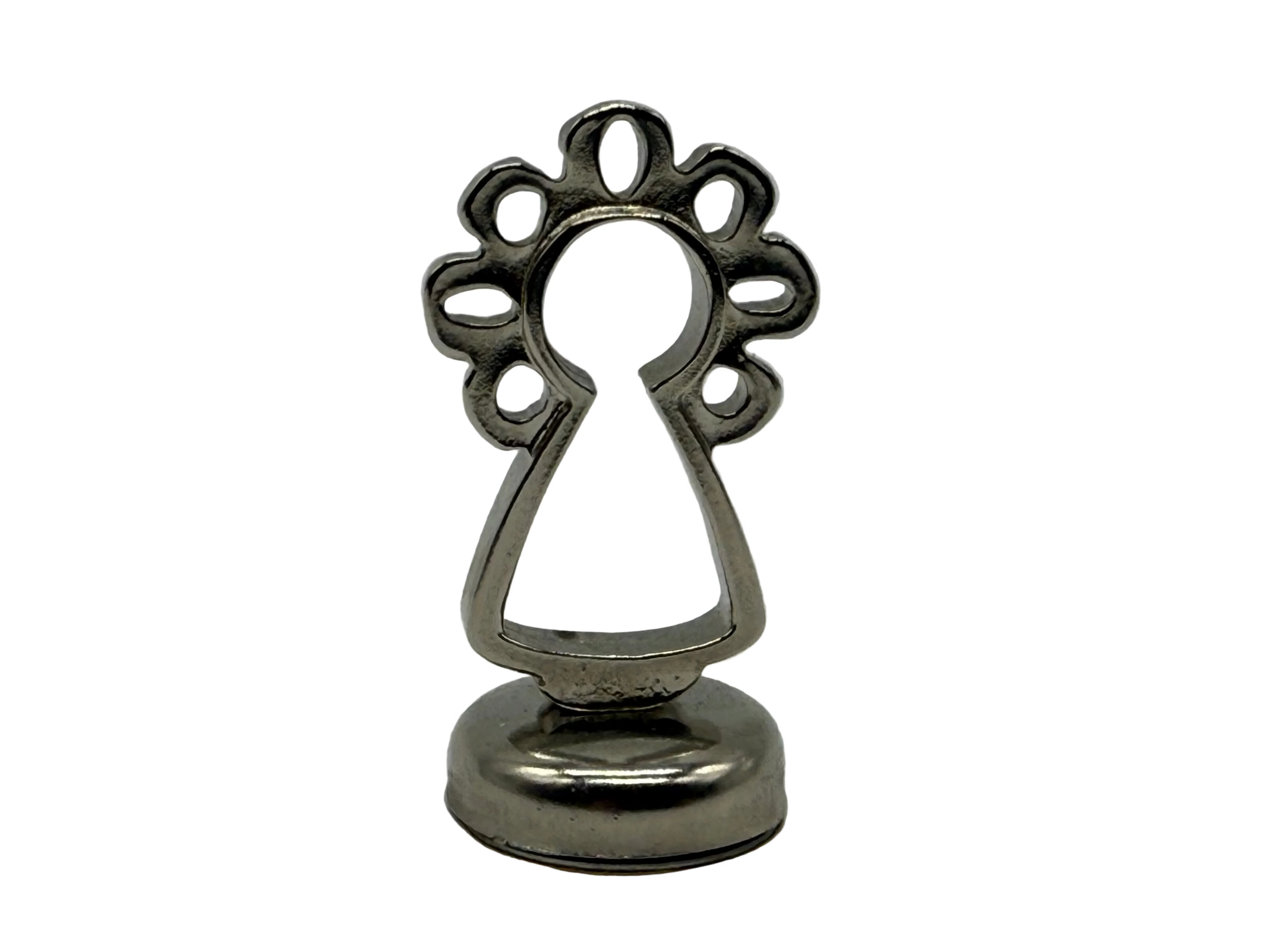 Figura Virgen del Pilar 5cm – Imán para Coche - Color Plata