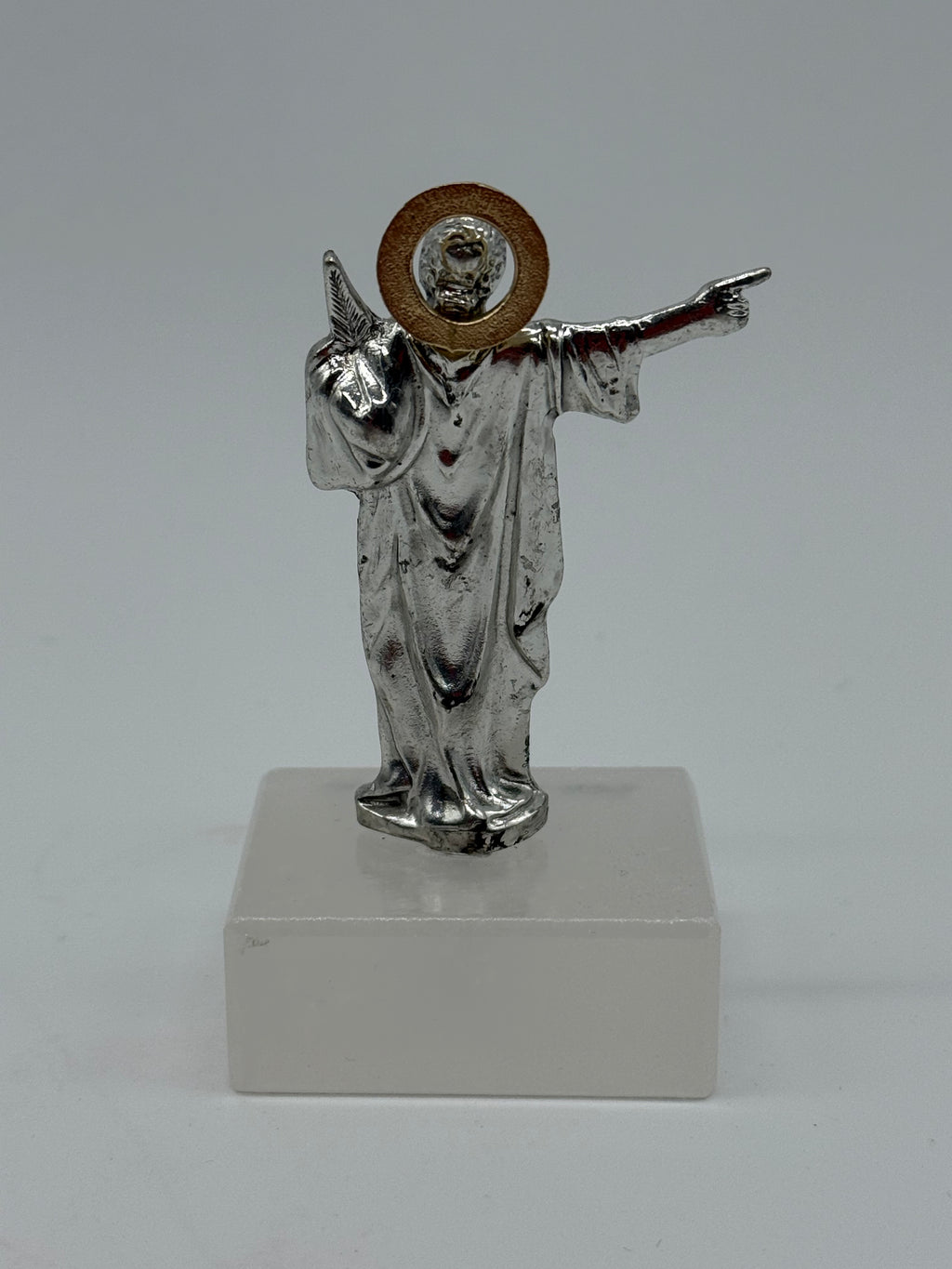 Figura San Pancracio Original Pequeña - 9cm - Marmol y Acero